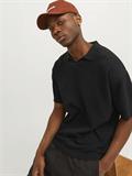 JORLINEN BLEND KNIT SS POLO SN black