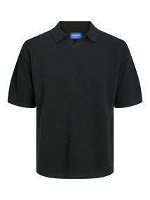 JORLINEN BLEND KNIT SS POLO SN black