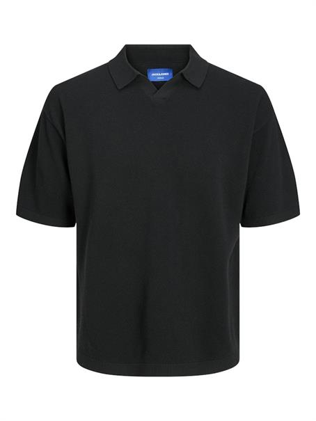 JORLINEN BLEND KNIT SS POLO SN black