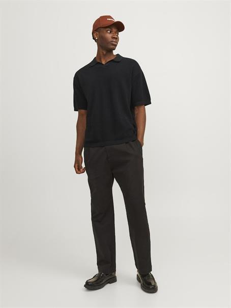 JORLINEN BLEND KNIT SS POLO SN black
