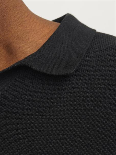JORLINEN BLEND KNIT SS POLO SN black