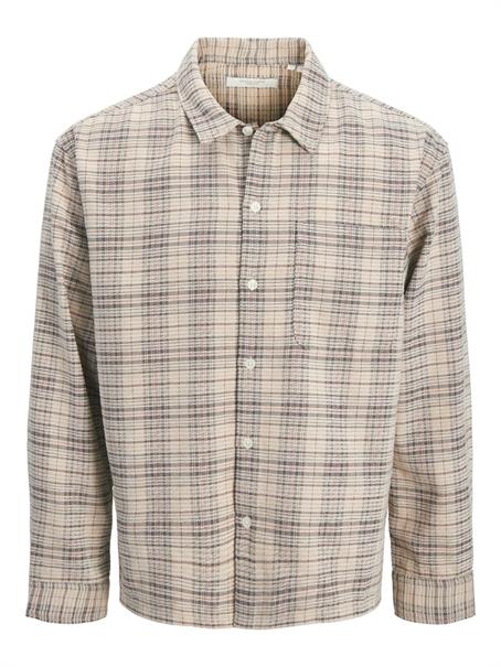 JORMONTREAL BOXY CHECK SHIRT LS feather gray