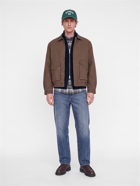 JORMONTREAL KNIT OLLIE ZIP CARDIGAN LN sky captain