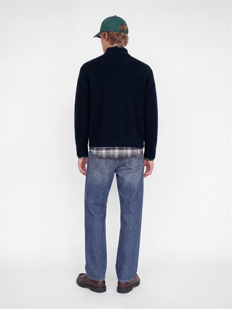 JORMONTREAL KNIT OLLIE ZIP CARDIGAN LN sky captain