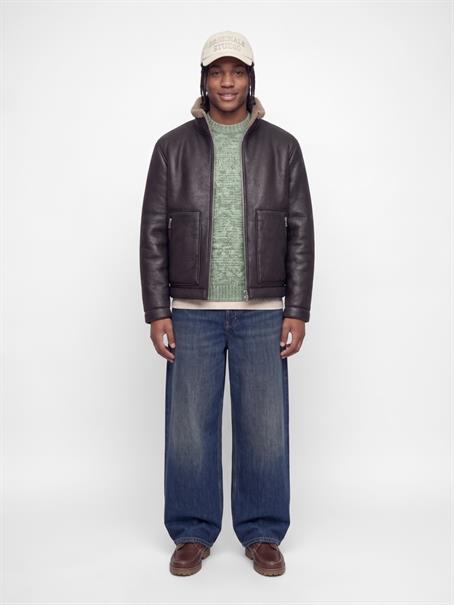 JORMONTREAL KNIT TWISTED CREW NECK shale green