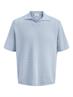 JORNANTUCKET KNIT SPLIT NECK POLO SA26 cashmere blue
