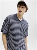 JORNANTUCKET KNIT SPLIT NECK POLO SA26 odyssey gray