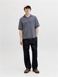 JORNANTUCKET KNIT SPLIT NECK POLO SA26 odyssey gray