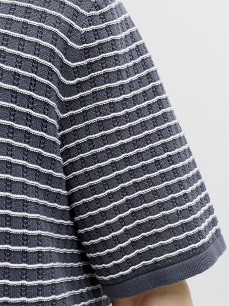 JORNANTUCKET KNIT SPLIT NECK POLO SA26 odyssey gray