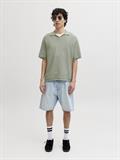 JORNANTUCKET KNIT SPLIT NECK POLO SA26 seagrass
