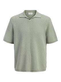 JORNANTUCKET KNIT SPLIT NECK POLO SA26 seagrass
