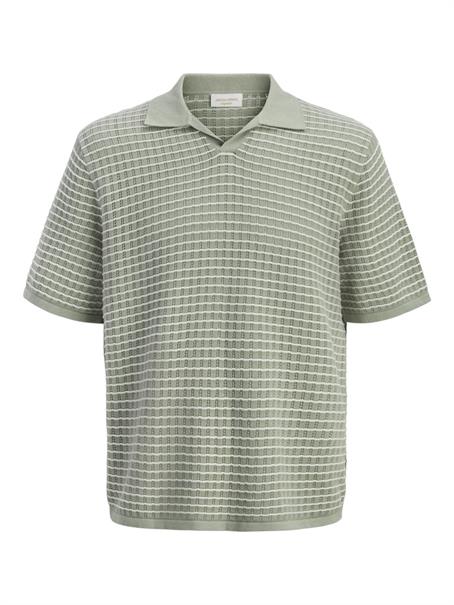 JORNANTUCKET KNIT SPLIT NECK POLO SA26 seagrass