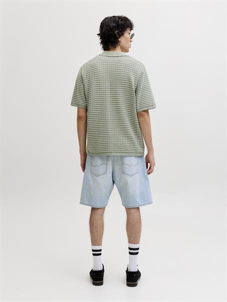 JORNANTUCKET KNIT SPLIT NECK POLO SA26 seagrass