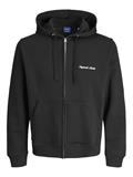 JORNORREBRO EMB SWEAT ZIP HOOD NOOS black
