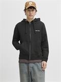 JORNORREBRO EMB SWEAT ZIP HOOD NOOS black