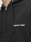 JORNORREBRO EMB SWEAT ZIP HOOD NOOS black