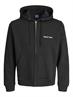 JORNORREBRO EMB SWEAT ZIP HOOD NOOS black