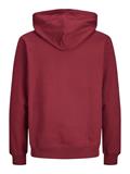 JORNORREBRO EMB SWEAT ZIP HOOD NOOS tibetan red