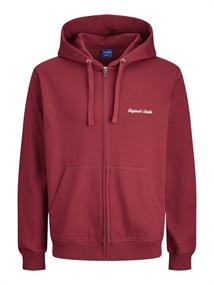 JORNORREBRO EMB SWEAT ZIP HOOD NOOS tibetan red