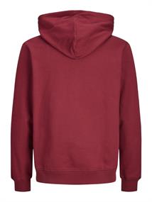 JORNORREBRO EMB SWEAT ZIP HOOD NOOS tibetan red