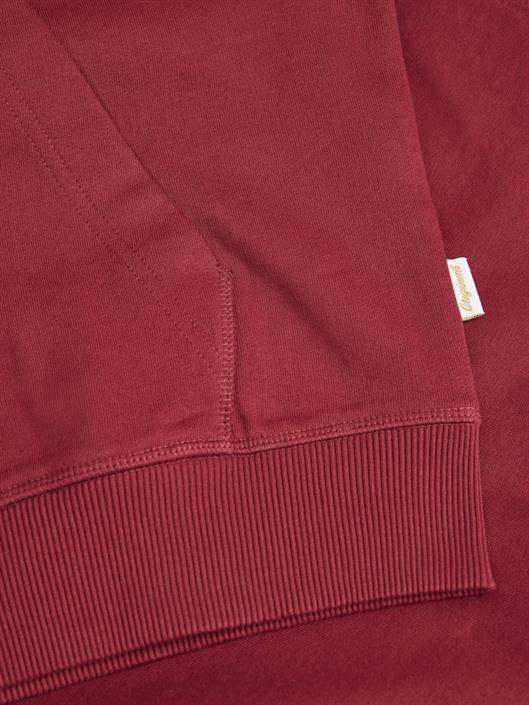 jornorrebro-emb-sweat-zip-hood-noos-tibetan-red