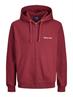 JORNORREBRO EMB SWEAT ZIP HOOD NOOS tibetan red