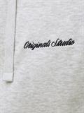 JORNORREBRO EMB SWEAT ZIP HOOD NOOS white melange