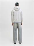 JORNORREBRO EMB SWEAT ZIP HOOD NOOS white melange