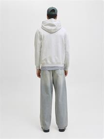 JORNORREBRO EMB SWEAT ZIP HOOD NOOS white melange
