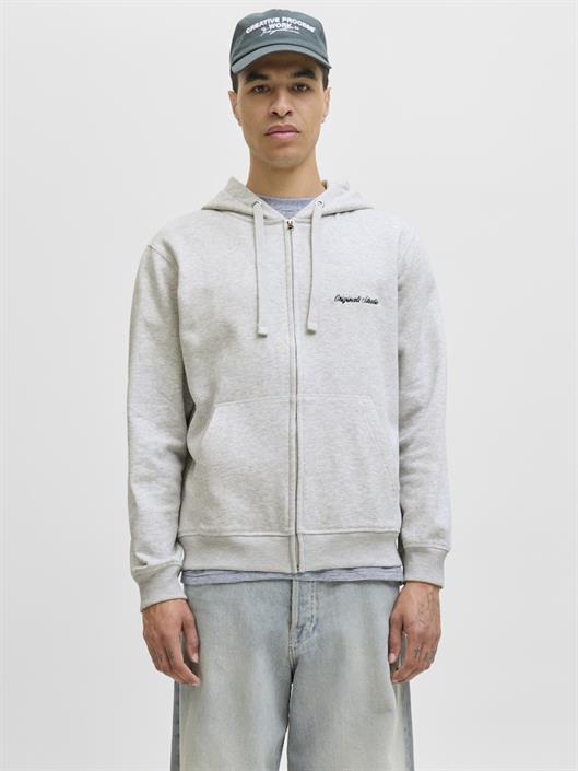 jornorrebro-emb-sweat-zip-hood-noos-white-melange