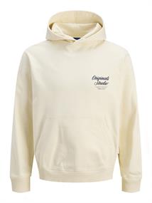 JORNORREBRO TYPO BACK SWEAT HOOD SN antique white1
