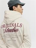 JORNORREBRO TYPO BACK SWEAT HOOD SN antique white2
