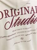 JORNORREBRO TYPO BACK SWEAT HOOD SN antique white2