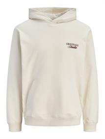 JORNORREBRO TYPO BACK SWEAT HOOD SN antique white2
