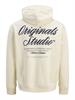 JORNORREBRO TYPO BACK SWEAT HOOD SN antique white