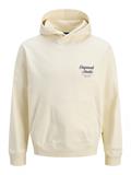 JORNORREBRO TYPO BACK SWEAT HOOD SN antique white
