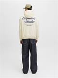 JORNORREBRO TYPO BACK SWEAT HOOD SN antique white