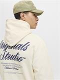 JORNORREBRO TYPO BACK SWEAT HOOD SN antique white