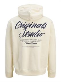JORNORREBRO TYPO BACK SWEAT HOOD SN antique white