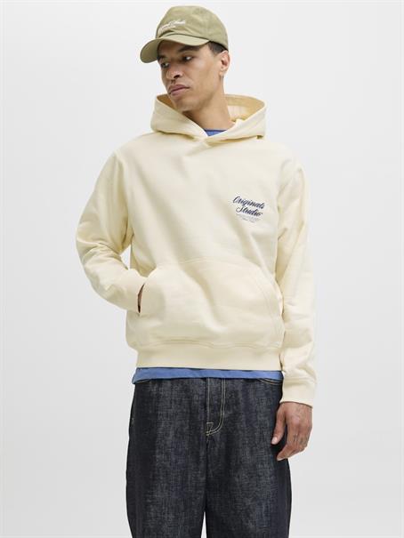JORNORREBRO TYPO BACK SWEAT HOOD SN antique white