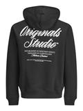 JORNORREBRO TYPO BACK SWEAT HOOD SN black