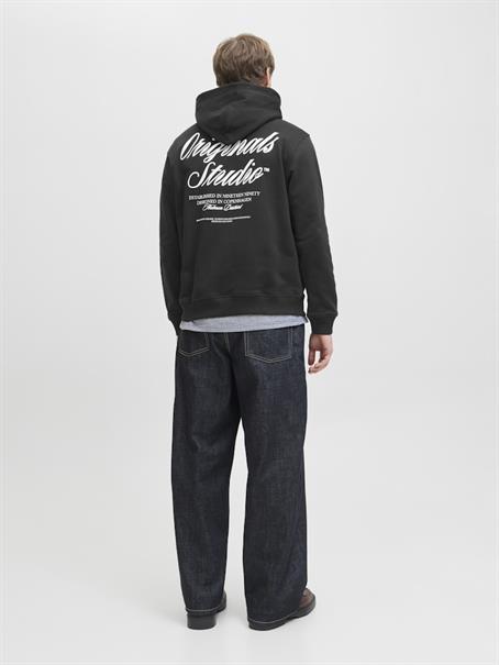 JORNORREBRO TYPO BACK SWEAT HOOD SN black