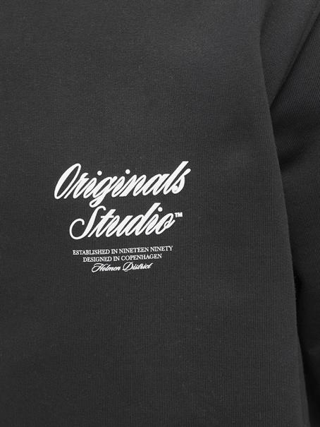 JORNORREBRO TYPO BACK SWEAT HOOD SN black
