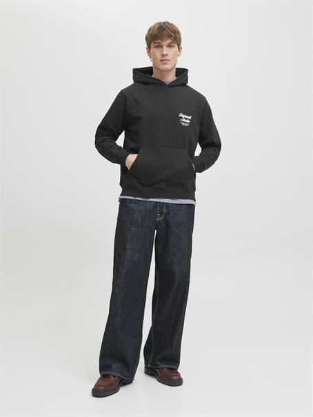 JORNORREBRO TYPO BACK SWEAT HOOD SN black