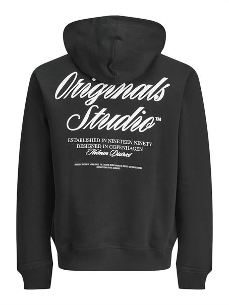 JORNORREBRO TYPO BACK SWEAT HOOD SN black