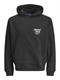 JORNORREBRO TYPO BACK SWEAT HOOD SN black