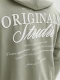 JORNORREBRO TYPO BACK SWEAT HOOD SN seagrass