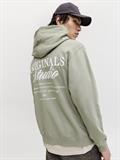 JORNORREBRO TYPO BACK SWEAT HOOD SN seagrass
