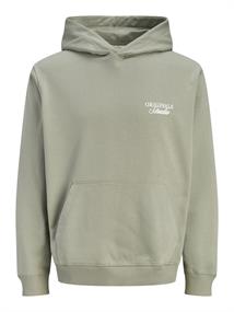 JORNORREBRO TYPO BACK SWEAT HOOD SN seagrass
