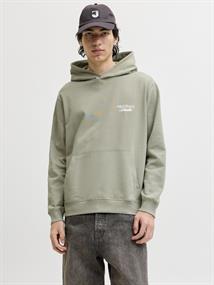 JORNORREBRO TYPO BACK SWEAT HOOD SN seagrass